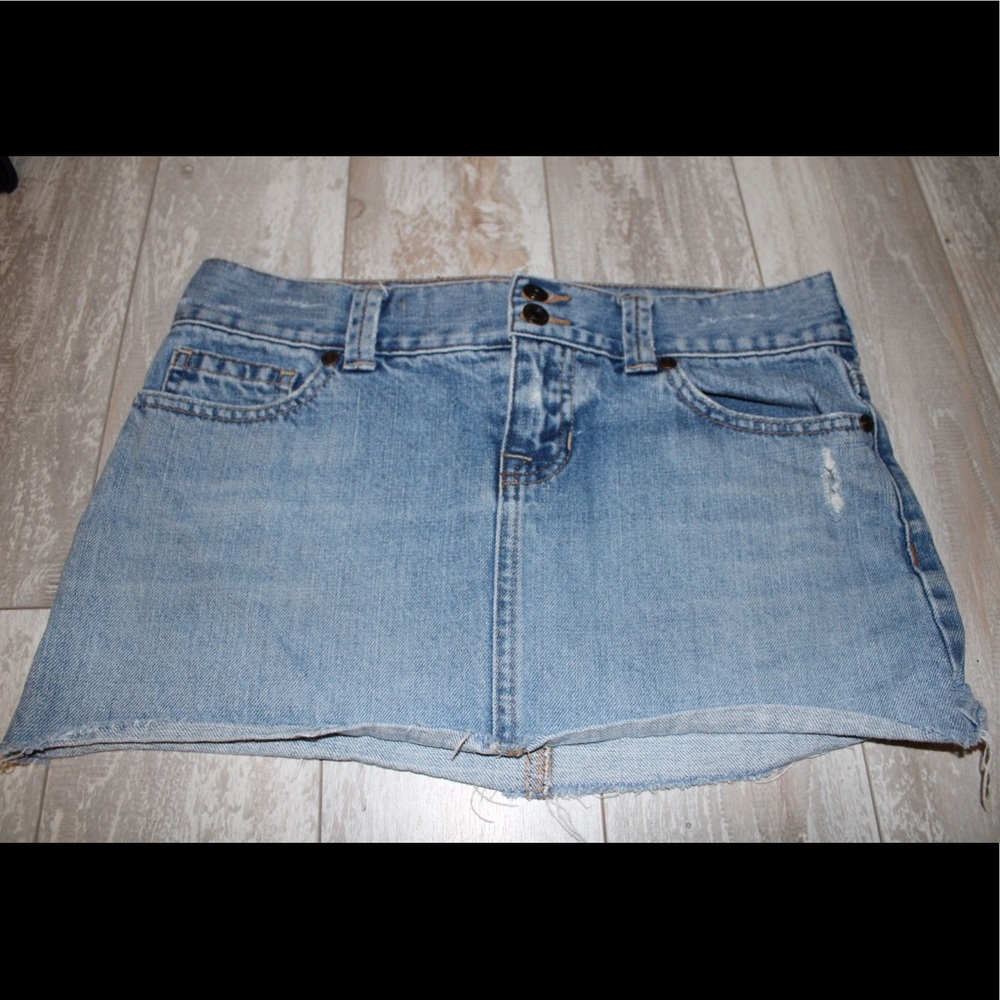 Abercrombie mini jean skirt